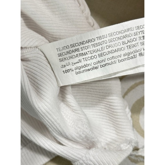 Zara White Crop Top Wrap Tie Bustier Corset Style Cotton Tee S Y2K - Picture 8 of 10